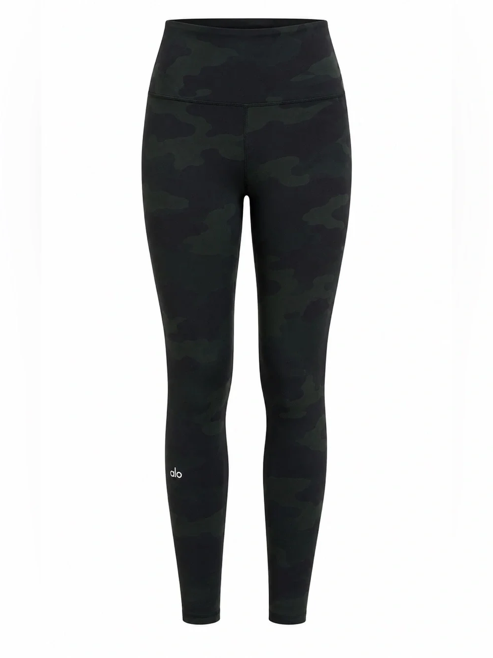 ALO Yoga Dark Camo High Waist Leggings Size Small Green Black Athletic Yoga